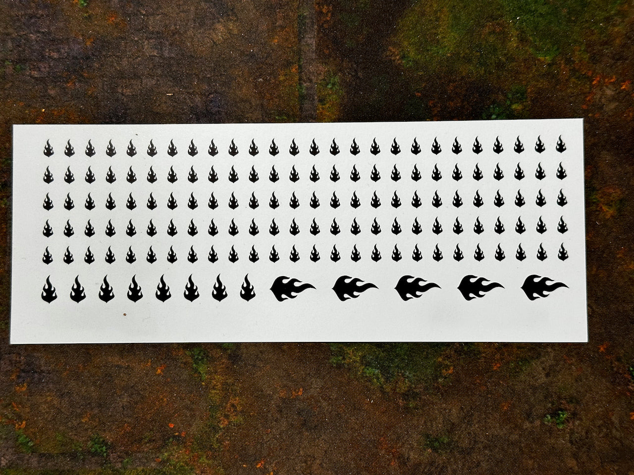 Clearance Decal Set - Black Flames