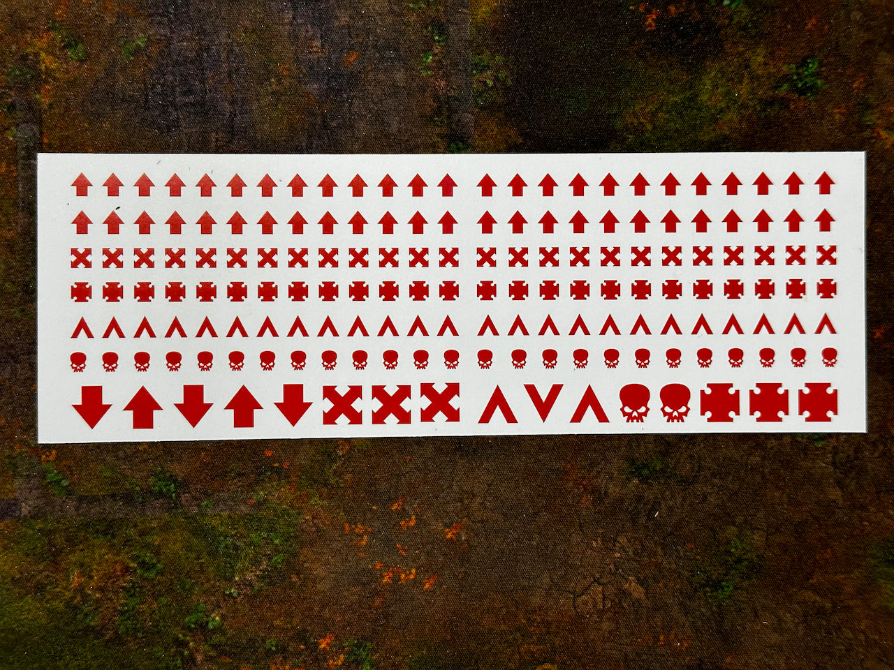 Clearance Decal Set - Red Squad Markings Chevron