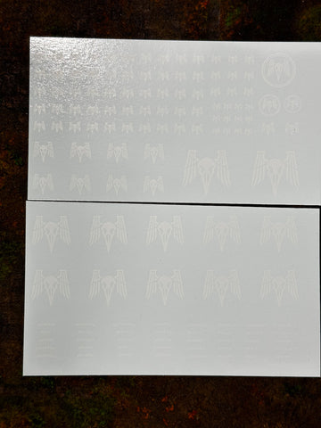 Clearance Decal Set - Winged Skull