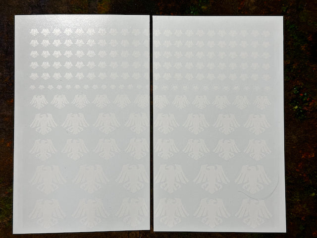 Clearance Decal Set - Ravens/Crows White (old)