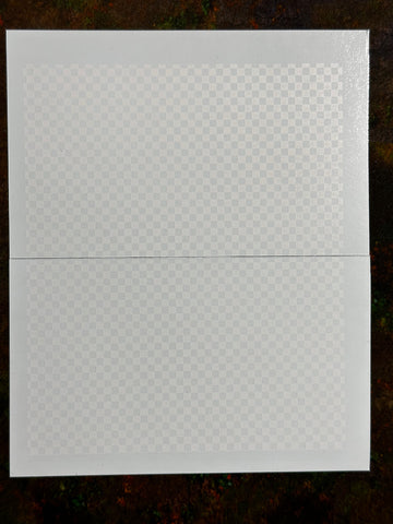 Clearance Decal Set - Checkerboard medium White