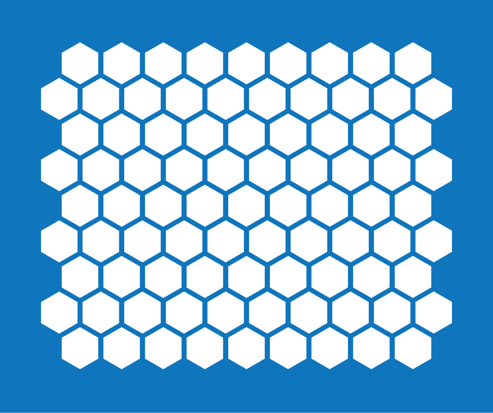 Hexagon Pattern Masking Stencil