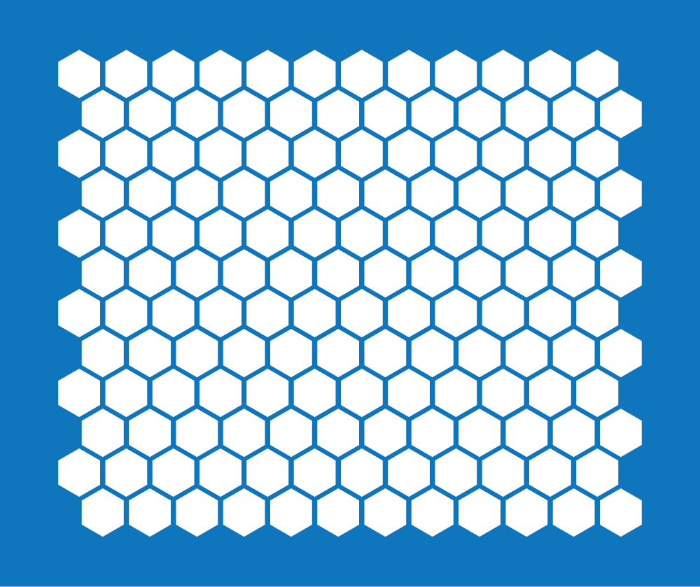 Hexagon Pattern Masking Stencil