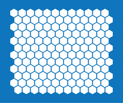 Hexagon Pattern Masking Stencil