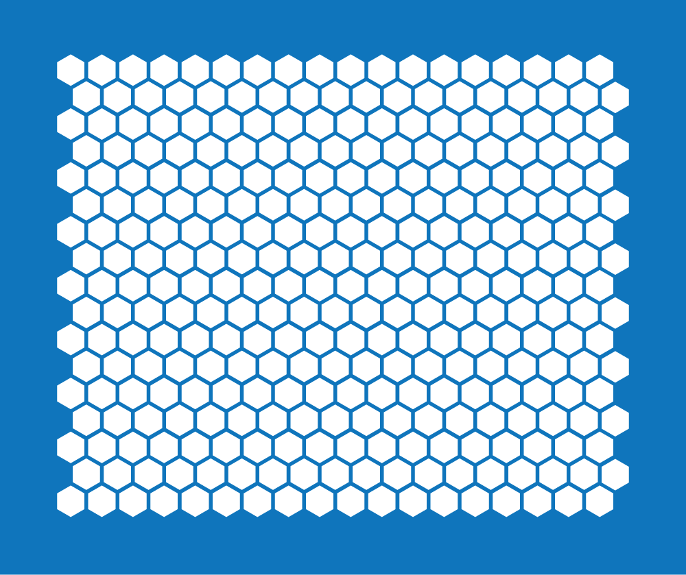 Hexagon Pattern Masking Stencil