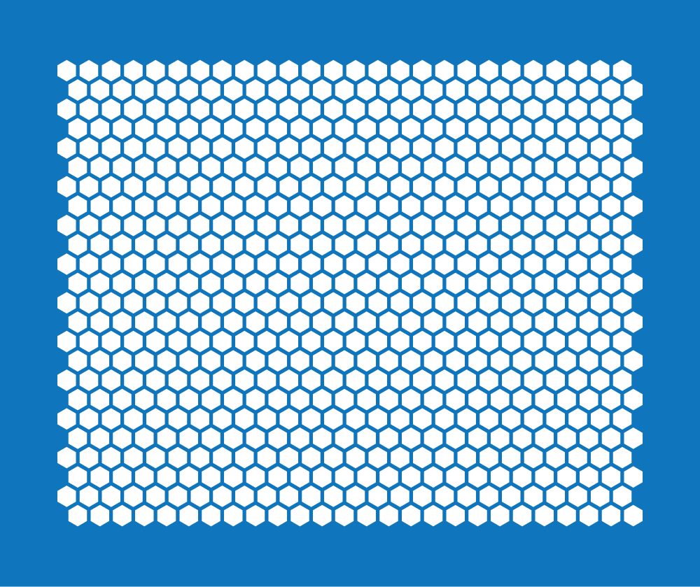 Hexagon Pattern Masking Stencil