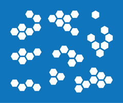 Random Hexagons Masking Stencil