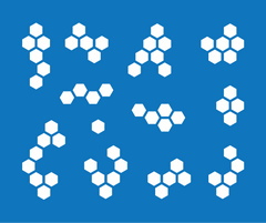 Random Hexagons Masking Stencil