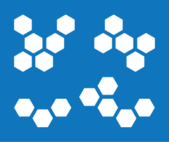 Random Hexagons Masking Stencil