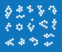 Random Hexagons Masking Stencil