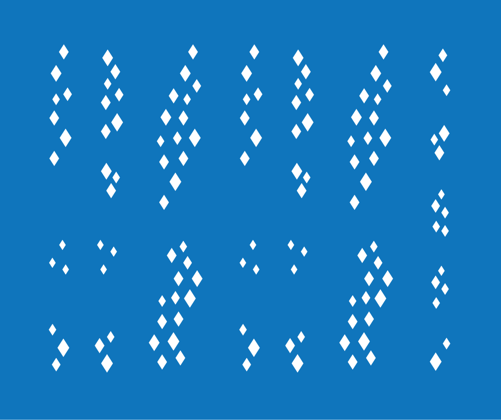 Random Diamonds Masking Stencil