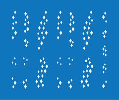 Random Diamonds Masking Stencil