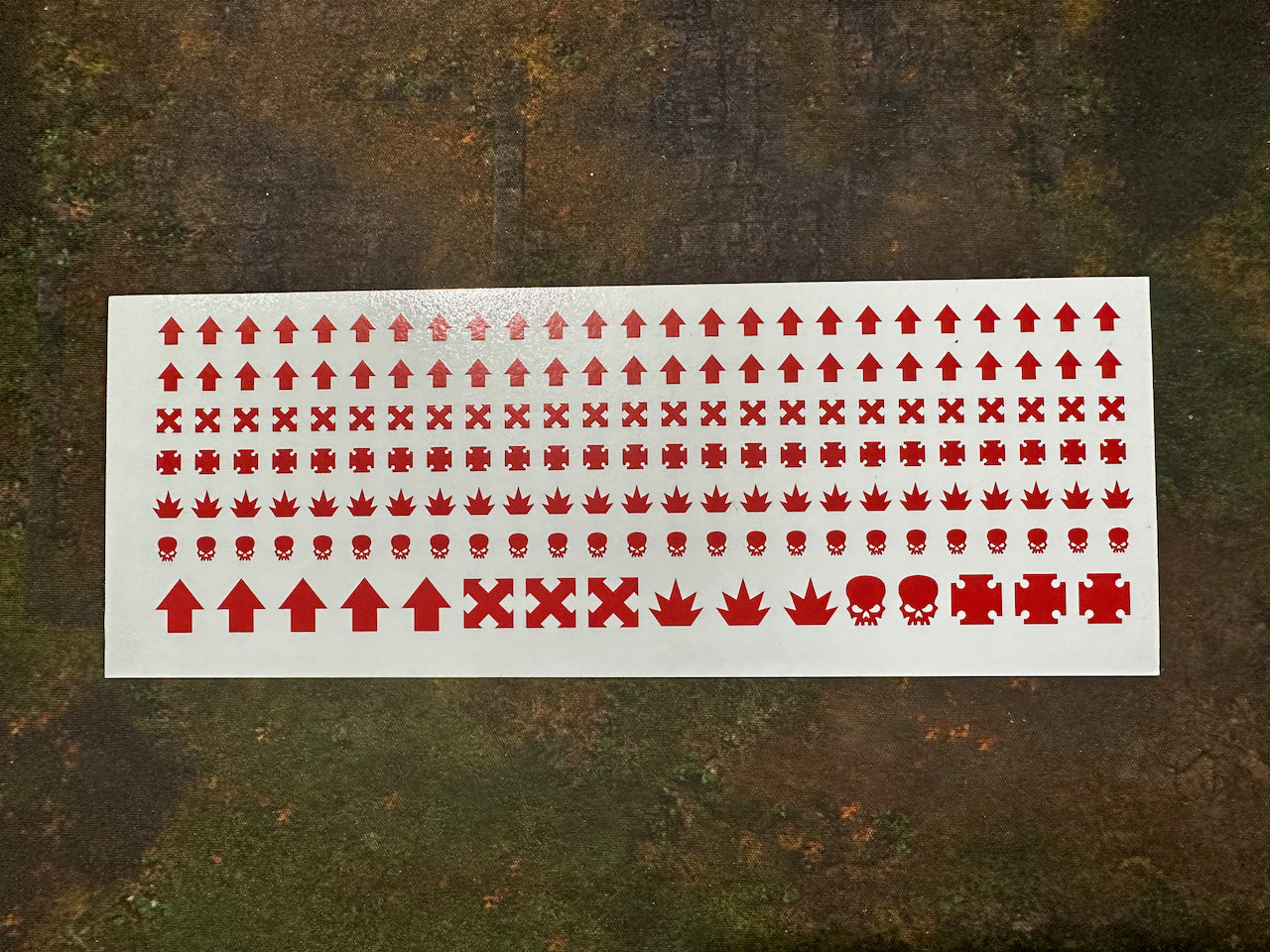 Clearance Decal Set - Red Squad Markings Explosion