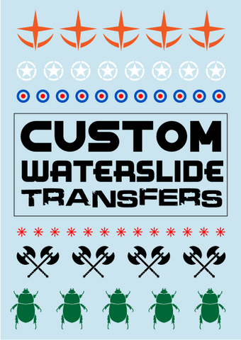 Custom Waterslide Decals (A4 Size)